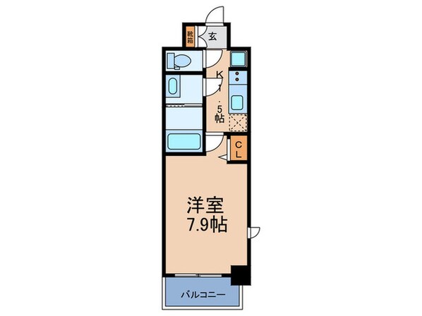 ﾃﾞｨｸｽ大阪城EASTﾚｼﾞﾃﾞﾝｽ(209)の物件間取画像